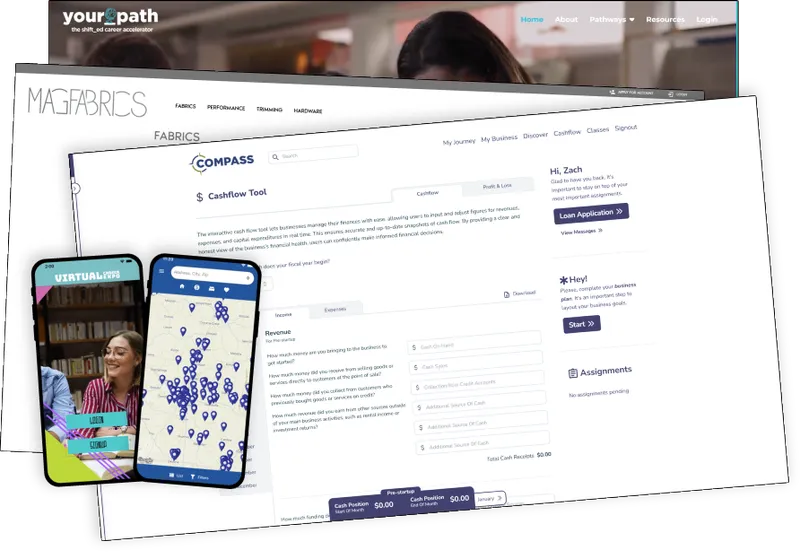 A collage of our projects