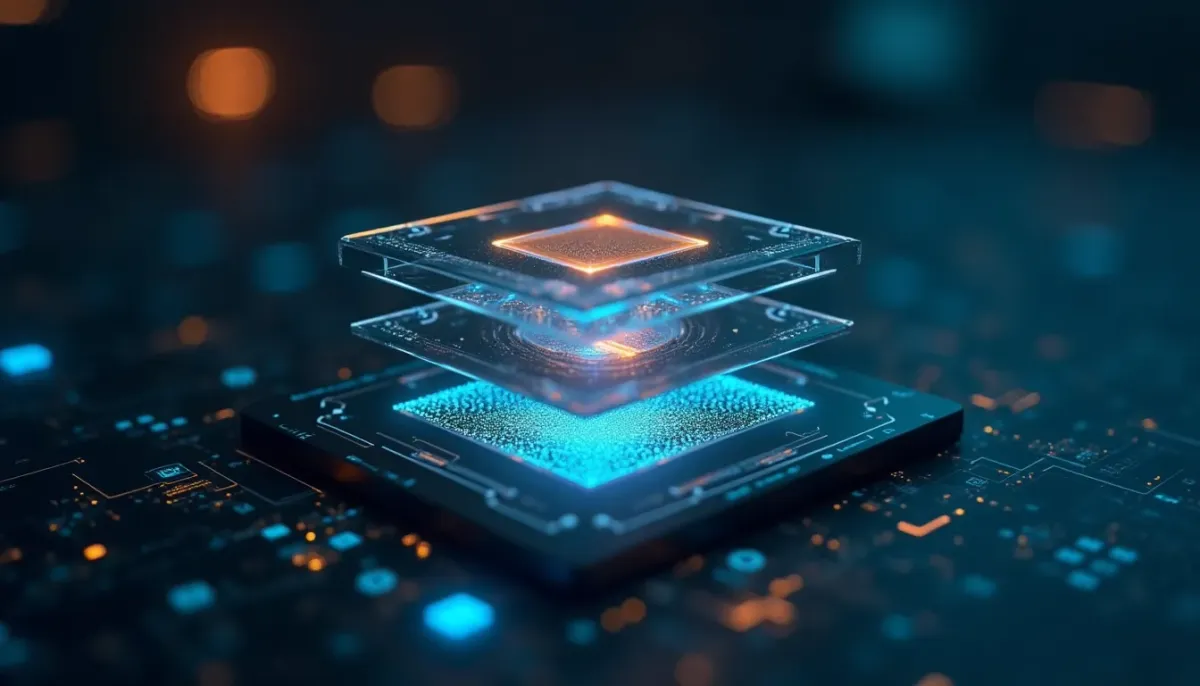 Diagram showing the 'Anatomy of a Modern Component'. The bottom layer is 'Logic (Radix/Headless)', the middle layer is 'Styling (Tailwind)', and the top layer is 'Your Brand/Custom Code'.