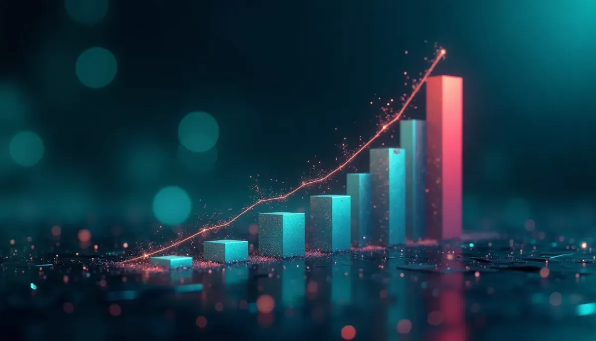 A bar chart visualization of the Stefan Krause Benchmark results showing Vue.js having lower memory consumption and faster startup times than React